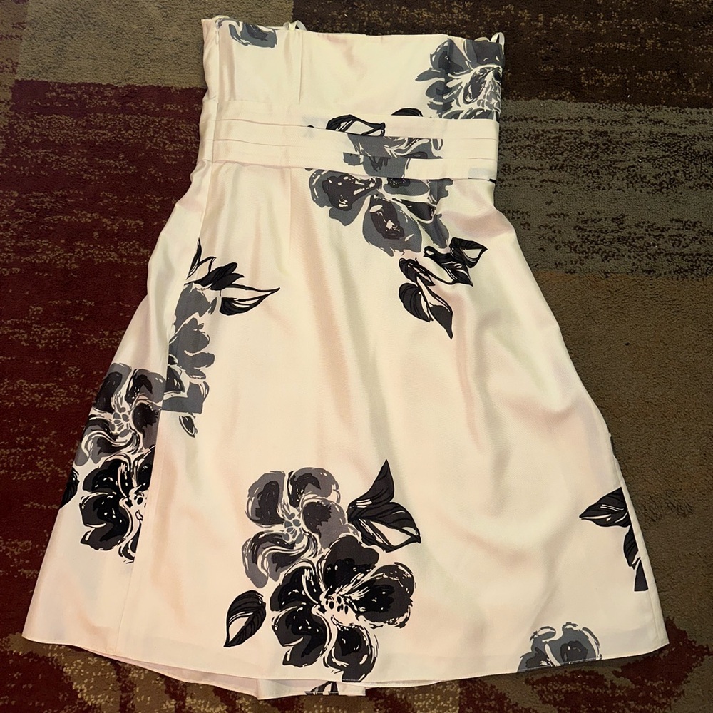 Ann Taylor Strapless Flower Dress